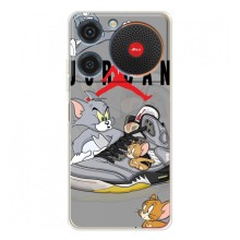 Силиконовый Чехол Nike Air Jordan на Нубия Мюзик (Air Jordan)