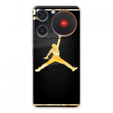 Силиконовый Чехол Nike Air Jordan на Нубия Мюзик (Джордан 23)