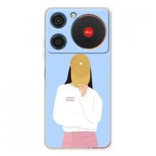 Силіконовый Чохол на ZTE Nubia Music з картинкой Модных девушек (Жовта кепка)