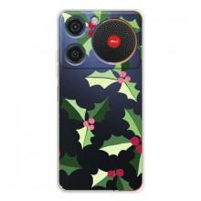 Зимние Чехлы для Нубиа Мюзик - прозрачный фон (Рождественский фон)