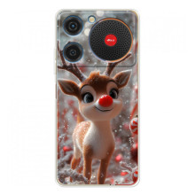 Яскравий чохол для ZTE Nubia Music з Зимові Оленята
