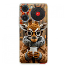Друкований чохол 'Звірята з кавою' для ZTE Nubia Music – Жираф з кавою