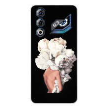 Чехлы (ART) Цветы на ZTE Nubia Neo 3 GT (VPrint) (Білі квіти)