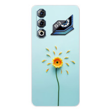 Чохли з квітами для ZTE Nubia Neo 3 GT (VPrint) (Жовта квітка)