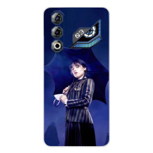 Чехлы с принтом Уэнсдей на ZTE Nubia Neo 3 GT – Уэнсдей с зонтом