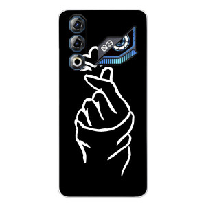 Чехлы (Знак сердечка) на ZTE Nubia Neo 3 GT – Сердце на черном