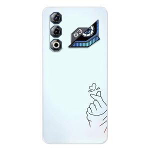 Чехлы (Знак сердечка) на ZTE Nubia Neo 3 GT – Сердце на голубом