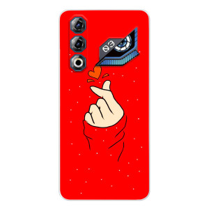 Чехлы (Знак сердечка) на ZTE Nubia Neo 3 GT – Сердце на красном
