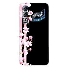 Чохол для ЗТЕ Нyбia Нeo 3 ҐТ - з принтом (Дизайнерські) (AlphaPrint) (Квіточки)
