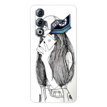 Чохол з друком для ZTE Nubia Neo 3 GT - (Мода) (AlphaPrint) (Фото дівчини)