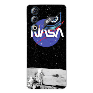 Силиконовый бампер с принтом "Наса" на ZTE Nubia Neo 3 GT – Nasa на луне