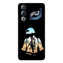 Силиконовый чехол с картинкой "Герой Pubg" на ZTE Nubia Neo 3 GT (Пубг мен)