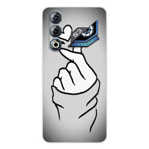 Чехол с принтом для ZTE Nubia Neo 3 GT (AlphaPrint - Знак сердечка)