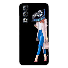 Чехол с картинкой Модные Девчонки ZTE Nubia Neo 3 GT – Девушка со смартфоном