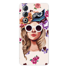 Чехол с картинкой Модные Девчонки ZTE Nubia Neo 3 GT – Девушка в очках