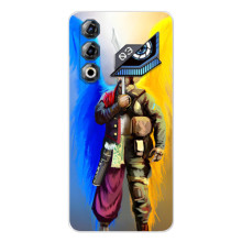 Чехол с картинкой (Патриотический КОЗАК) на ZTE Nubia Neo 3 GT (Козак с крыльями)