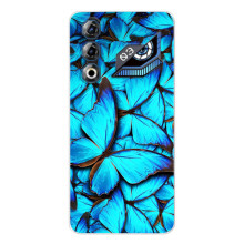 Чохол з принтом для ЗТЕ Нyбia Нeo 3 ҐТ - (Прикольні) (AlphaPrint) – Сині метелики
