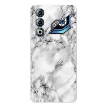 Чехол с текстурой Мрамора на ЗТЕ Нюбиа Нeo 3 ГТ – Белый мрамор