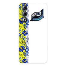 Силиконовый Чехол на ZTE Nubia Neo 3 GT с картинкой Вышиванки (Желто-синяя вышиванка)