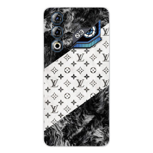 Чехол Стиль Louis Vuitton на ZTE Nubia Neo 3 GT – LV на белом
