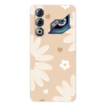 Чохол з квітковим принтом на ЗТЕ Нyбia Нeo 3 ҐТ (Бежеві квіти)