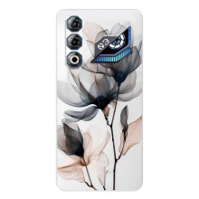 Чохол з квітковим принтом на ЗТЕ Нyбia Нeo 3 ҐТ (Квіти на білому)