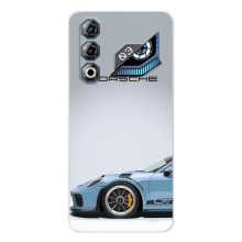 Чехол с авто Порше для ZTE Nubia Neo 3 GT – Голубой Порше