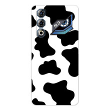 Чехол с принтом коровы на <td>ЗТЕ Нюбия Нео 3 ГТ </td> (Черный принт)