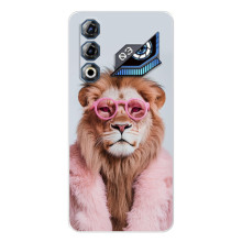 Чохол з принтом стильні тварини для ЗТЕ Нyбia Нeo 3 ҐТ (Лев в окулярах)