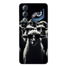 Чохол з принтом стильні тварини для ЗТЕ Нyбia Нeo 3 ҐТ (Овечка в окулярах)