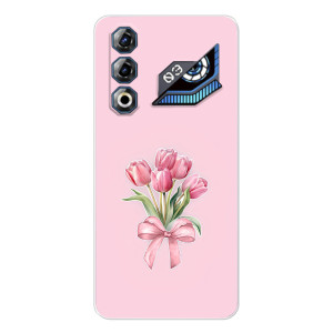 Чохол з розовим принтом для ZTE Nubia Neo 3 GT