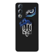 Чехол с украинским гербом на ZTE Nubia Neo 3 GT – Герб с цветком