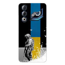 Чохол з українським воїном на ZTE Nubia Neo 3 GT (Воїн з прапором)