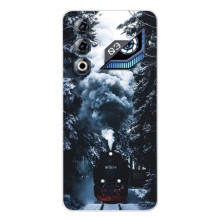 Новорічні, Святкові Чохли для ZTE Nubia Neo 3 GT - 2024 год (Зимовий потяг)