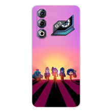 Силиконовый Чехол на ZTE Nubia Neo 3 GT с картинкой Brawl Stars (Персонажи в закате)