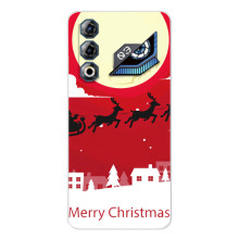 Різдвяні Чохли для ZTE Nubia Neo 3 GT (VPrint) (Санта з оленями)