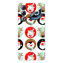 Силиконовый бампер на рождество для ZTE Nubia Neo 3 GT (Рождественский принт)