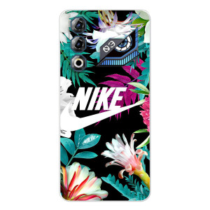 Силиконовый Чехол на ZTE Nubia Neo 3 GT с картинкой Nike – Цветочный Nike