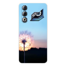 Силиконовый Чехол с одуванчиками на ZTE Nubia Neo 3 GT (Закат с одуванчиком)