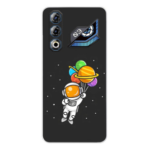 Силіконовый Чохол з принтом "Космонавти" на ZTE Nubia Neo 3 GT – Космонавт з кульками