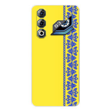 Силиконовый Чехол на ZTE Nubia Neo 3 GT – Вышиванка на желтом