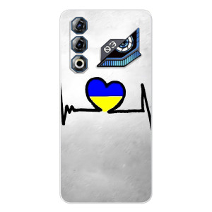 Силиконовый Чехол на ZTE Nubia Neo 3 GT (Я-Украина) – Украинская кардиограмма
