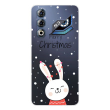 Зимні Чохли для ЗТЕ Нyбia Нeo 3 ҐТ - прозорий фон (Різдвяний заєць)