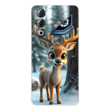 Яскравий чохол для ZTE Nubia Neo 3 GT з Зимові Оленята – Оленятко в лісі