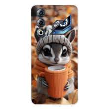 Печатный чехол «Зверята с кофе» для ZTE Nubia Neo 3 GT (Грызунчик с кофе)