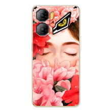 Чехлы (ART) Цветы на ZTE Nubia Neo 3 (VPrint) (Очі в квітах)