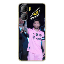 Чехлы Лео Месси в Майами на ZTE Nubia Neo 3 (Золотой мяч Месси)