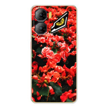 Чехлы с Цветами для ZTE Nubia Neo 3 (VPrint) (Цветы красные)