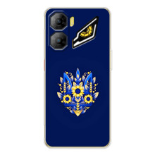 Чехлы для ZTE Nubia Neo 3  Укр. Символика (AlphaPrint) (Цветочный Герб)