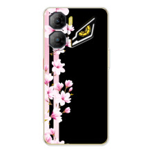 Чехол для увидеаля   ньоしてくれた ё???? - с принтом (Дизайнерские) (AlphaPrint) (Цветочки)